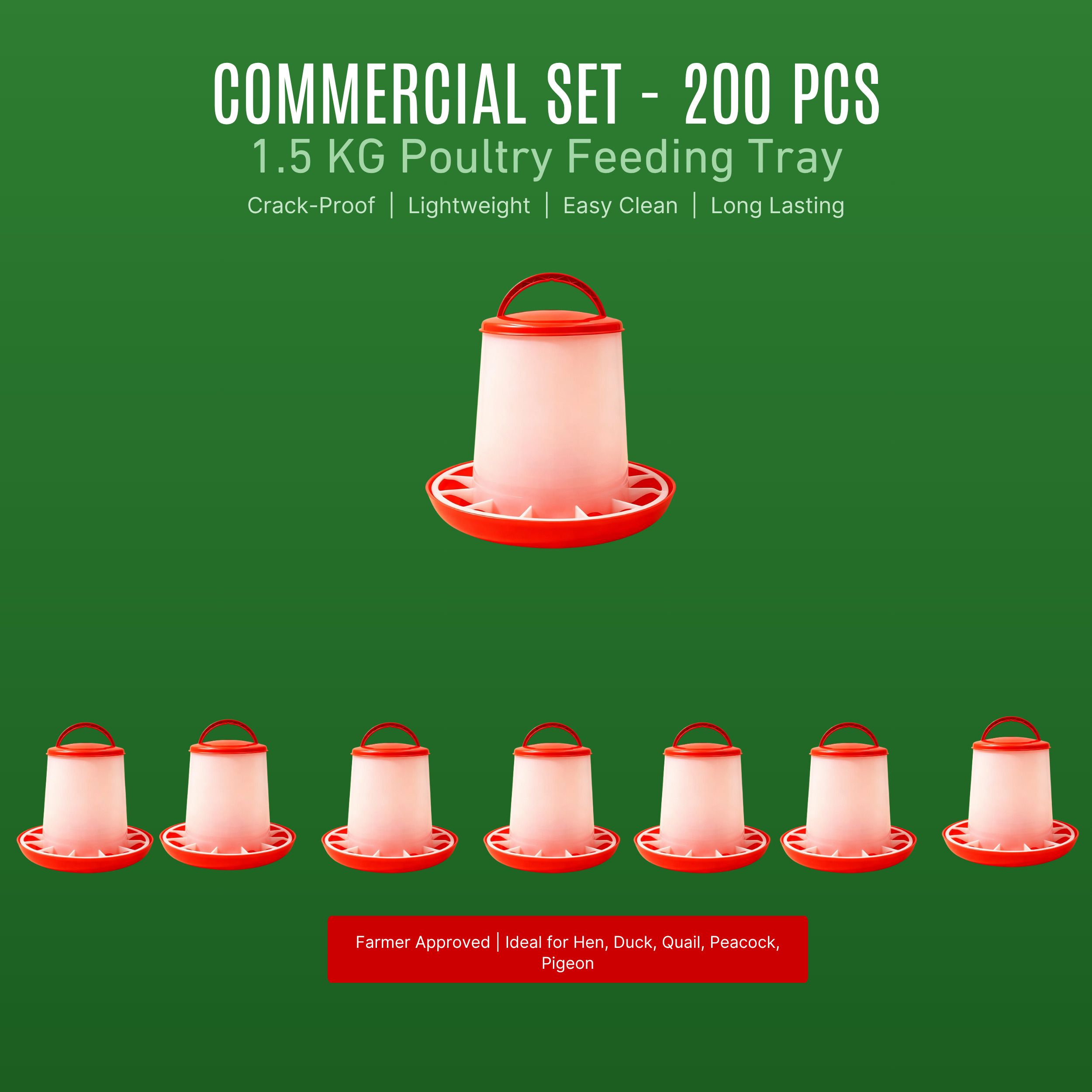 tm&w 1.5KG Multi-Bird Feeders - Premium PP, Rust Proof Construction (200 Pcs) Window Bird Feeder Bird Feeder-picture-17