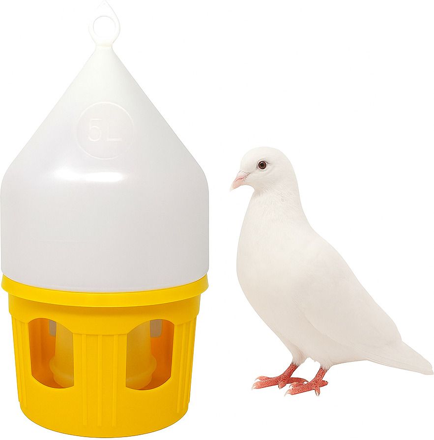 gautampetshop Pigeon Water Drinker 5L - Yellow Ground Bird Feeder-picture-33