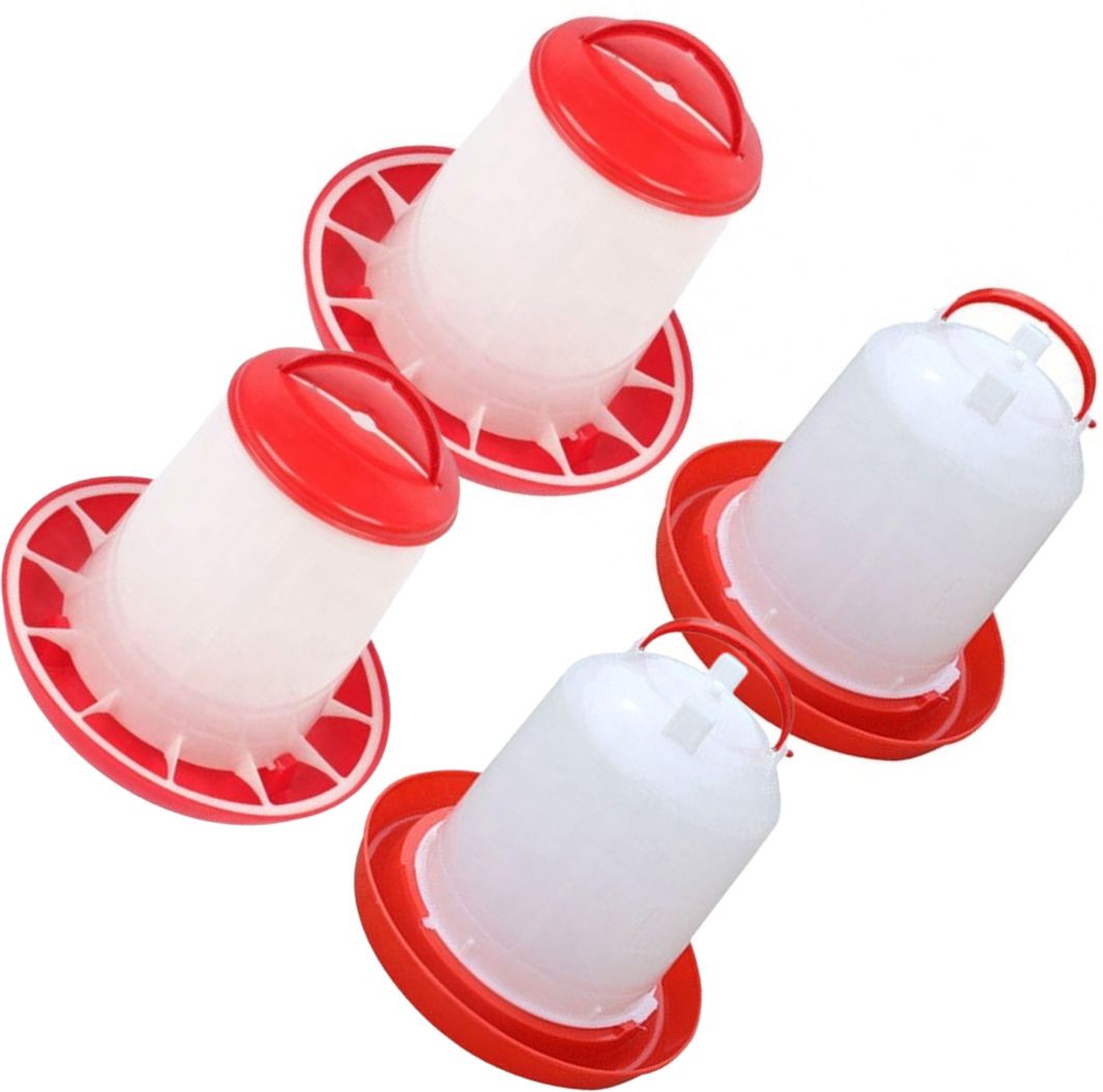 tm&w poultry feeder and drinker 2 pcs combo of 1.5 kg 1.5 ltr. For small chicks Common Bird Feeder-picture-12