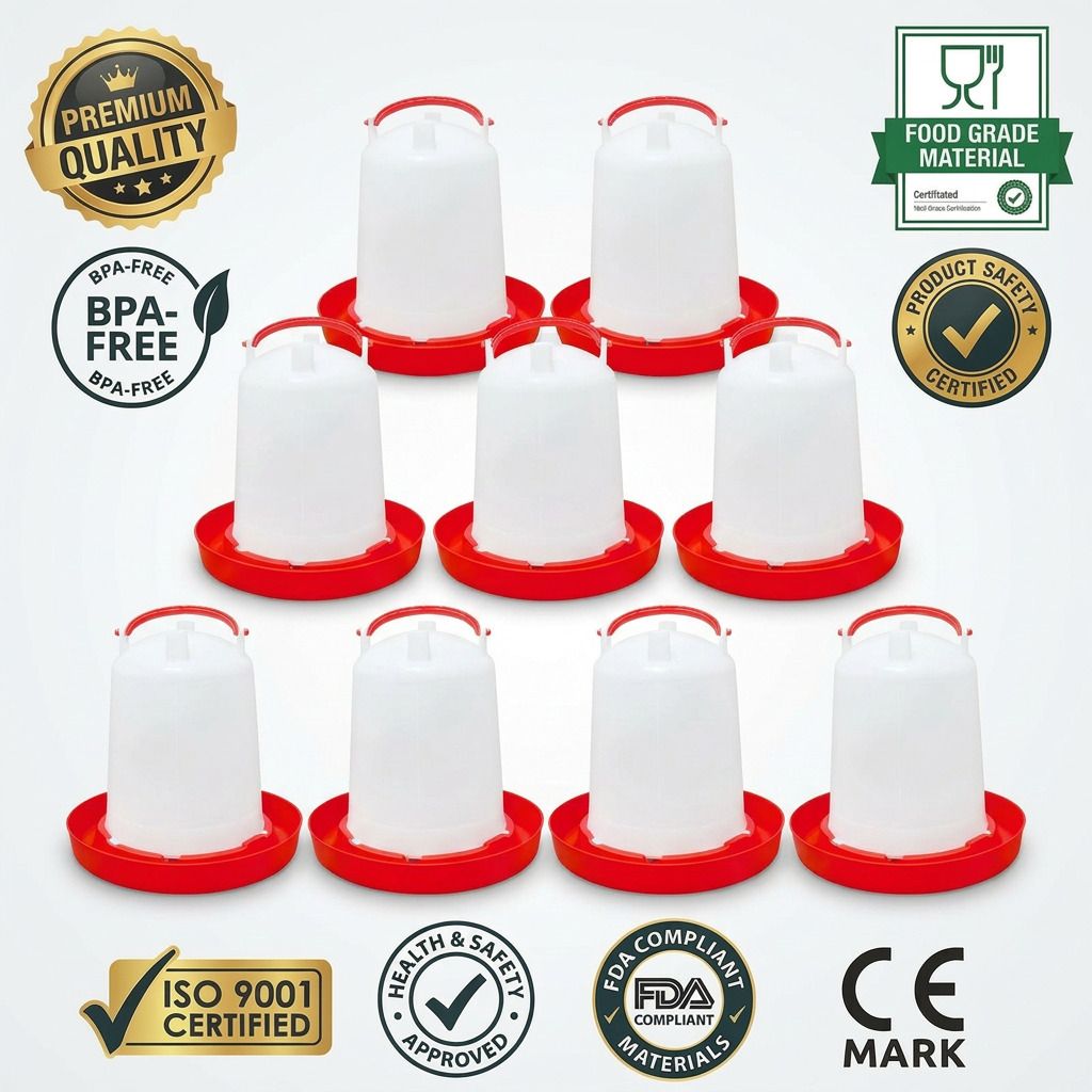 tm&w Farm Grade 1.5 Kg Poultry Feeder for Multiple Birds Common Bird Feeder-picture-24