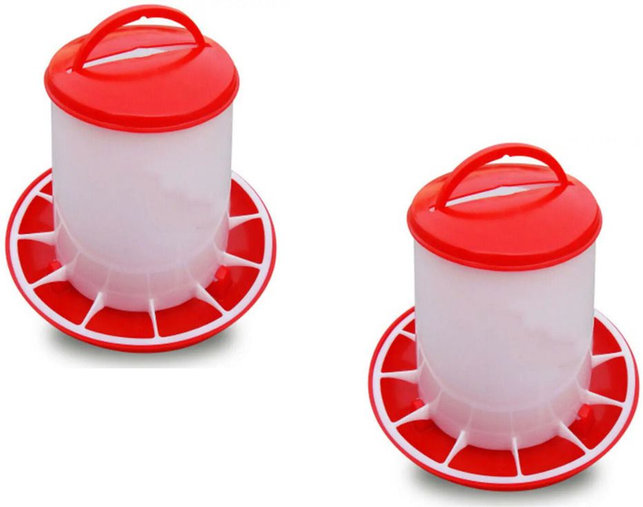 tm&w poultry equipment drinker combo of 2 pcs 1.5 ltr. 2 pcs pack Common Bird Feeder-picture-14