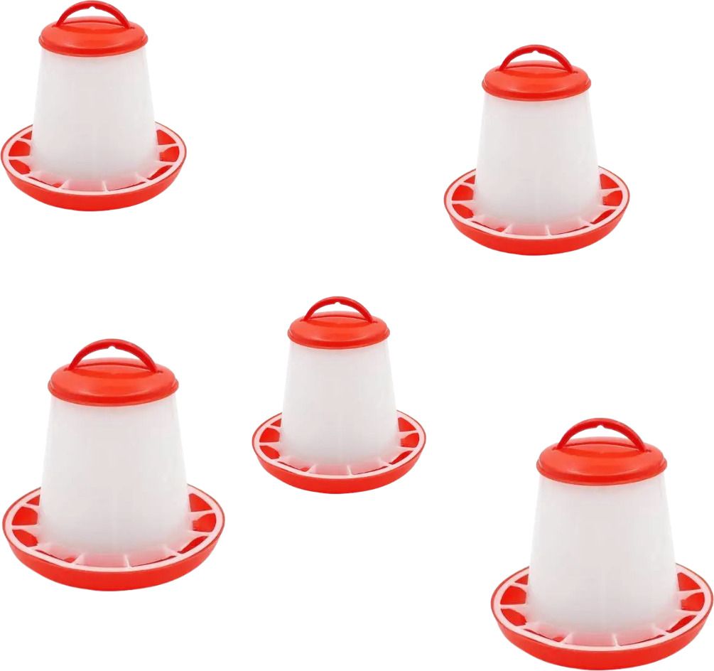 tm&w Feeder 1.5 Kg Combo Chick,Quail & small birds pure Feeding water ppots 5 Pcs Common Bird Feeder-picture-14