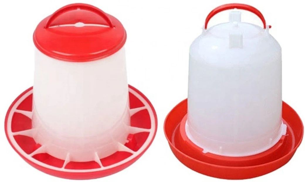 poultry equipment drinker and feeder combo of 2 pcs 1.5 kg 1.5 ltr., Common Bird Feeder