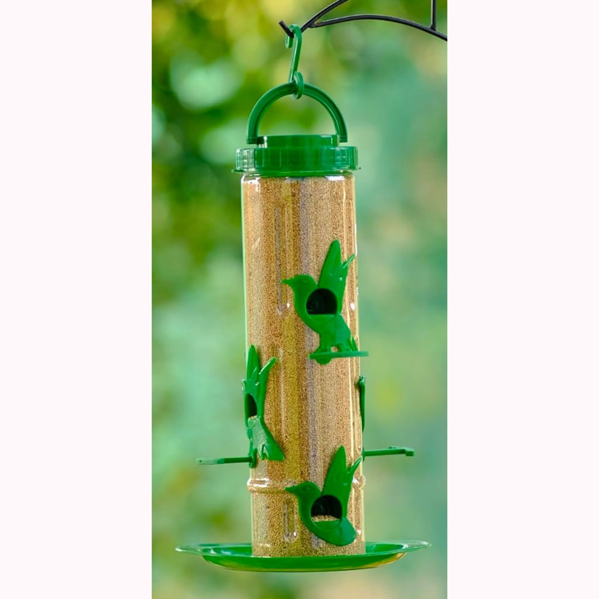 gkwings Hanging Seed Feeder with Clear Tube for Outdoor Home Spaces Tube Bird Feeder-picture-29