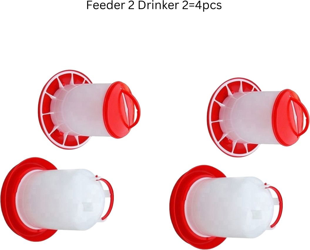 tm&w birds' feeders and drinkers 1.5 kg 1.5 ltr =4 pcs combo Common Bird Feeder-picture-19