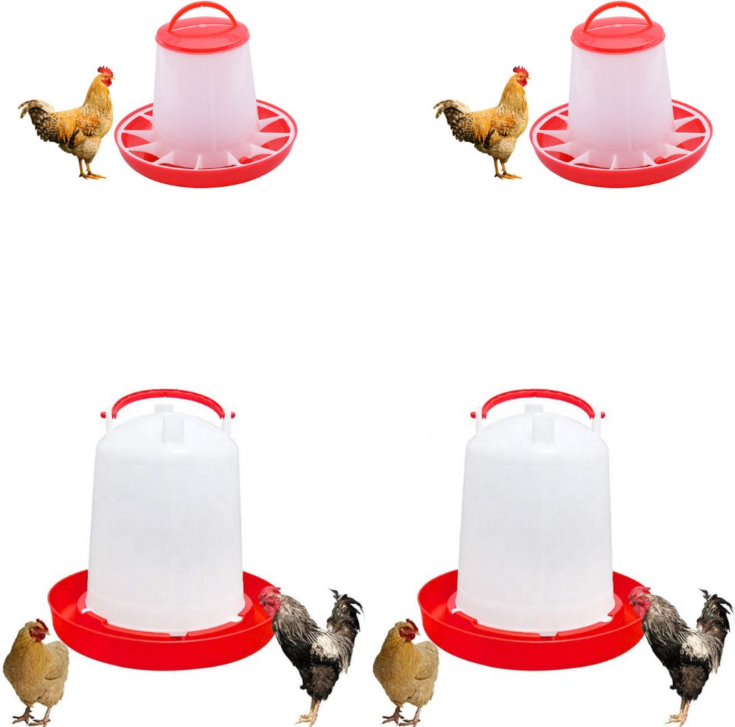 tm&w semi automatic 1.5kg Feeder-2pcs&1.5Ltr Drinker-2pc=4 pcs, Common Bird Feeder-picture-39