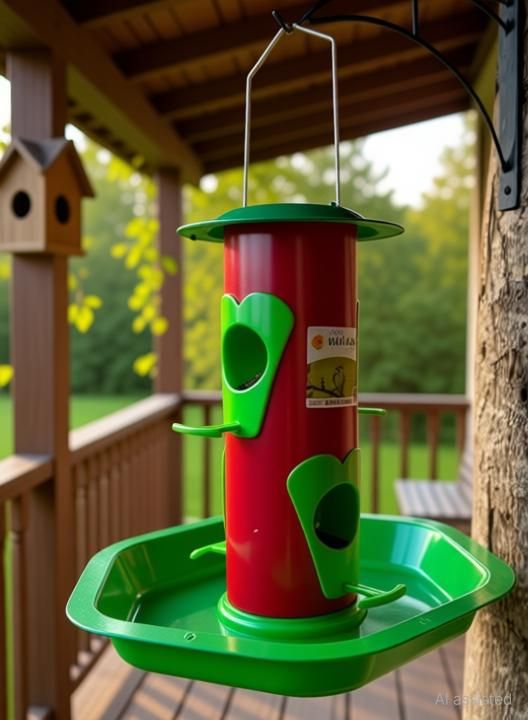 amijivdaya Small Metal Parrot Feeder | Durable Hanging Feeder | Tube Bird Feeder-picture-14