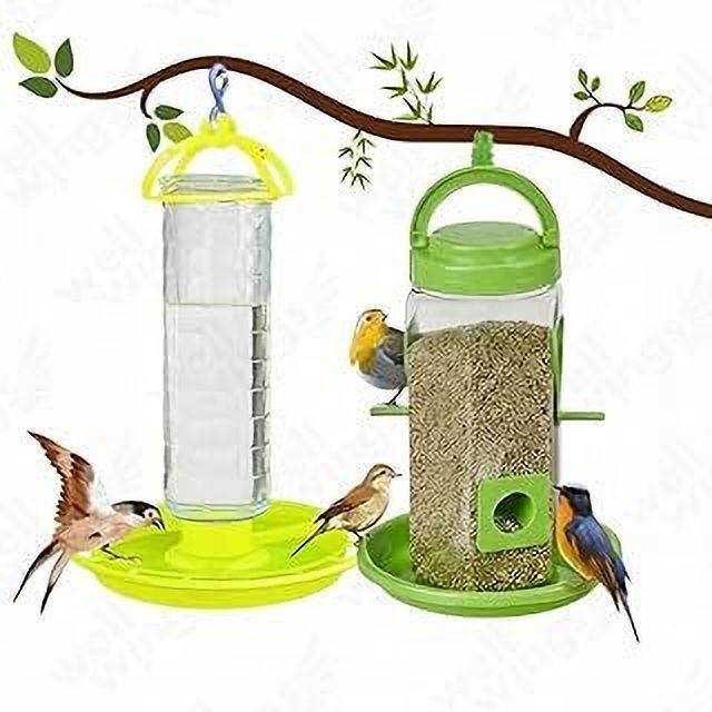 ghelanis Dual Hanging Bird Feeder Set Window Bird Feeder Bird Feeder-picture-32