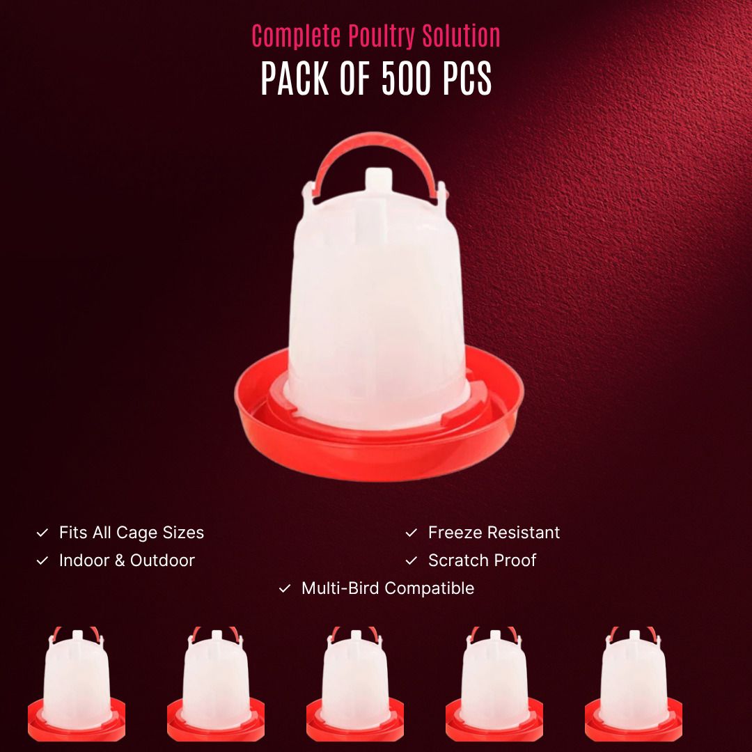 tm&w Premium 1.5 Ltr Waterer 500 Pieces Durable PP Construction Poultry Farm Window Bird Feeder Bird Feeder-picture-11