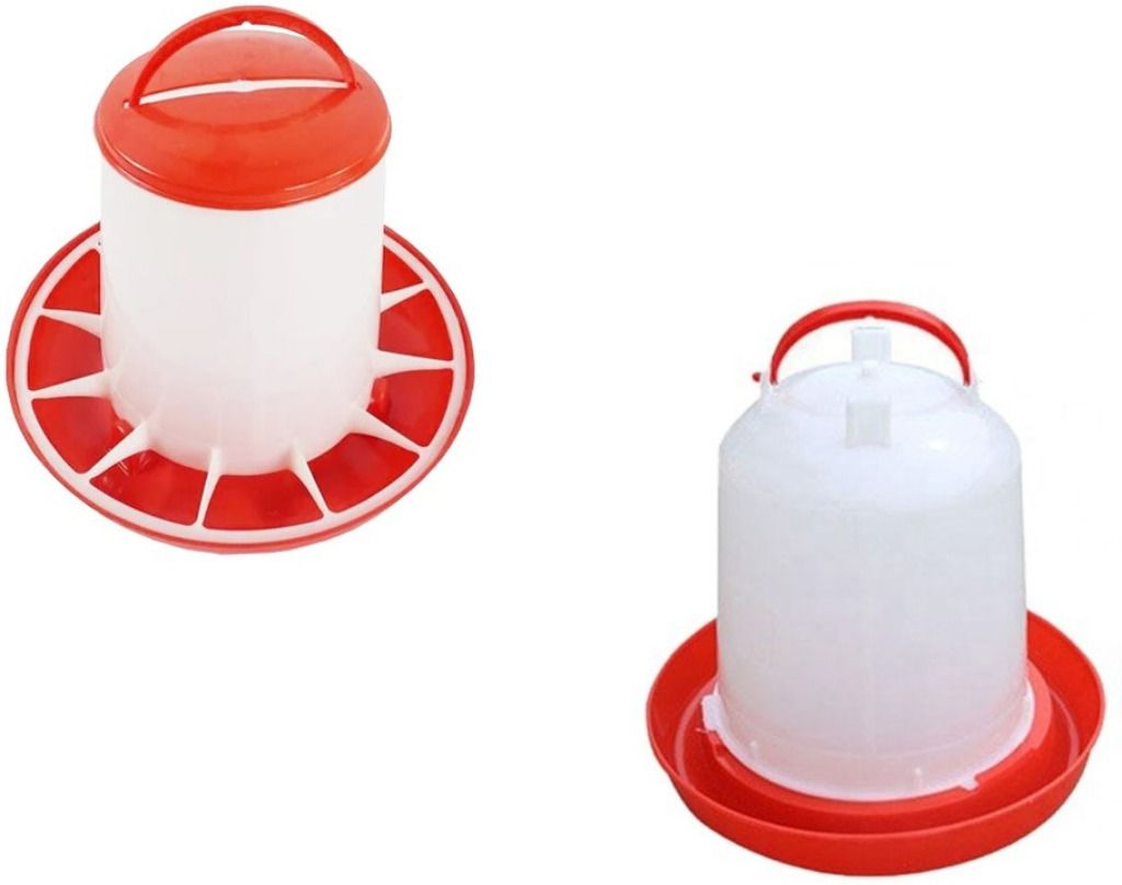tm&w poultry equipment drinker and feeder combo of 2 pcs 1.5 kg 1.5 ltr. Common Bird Feeder-picture-21