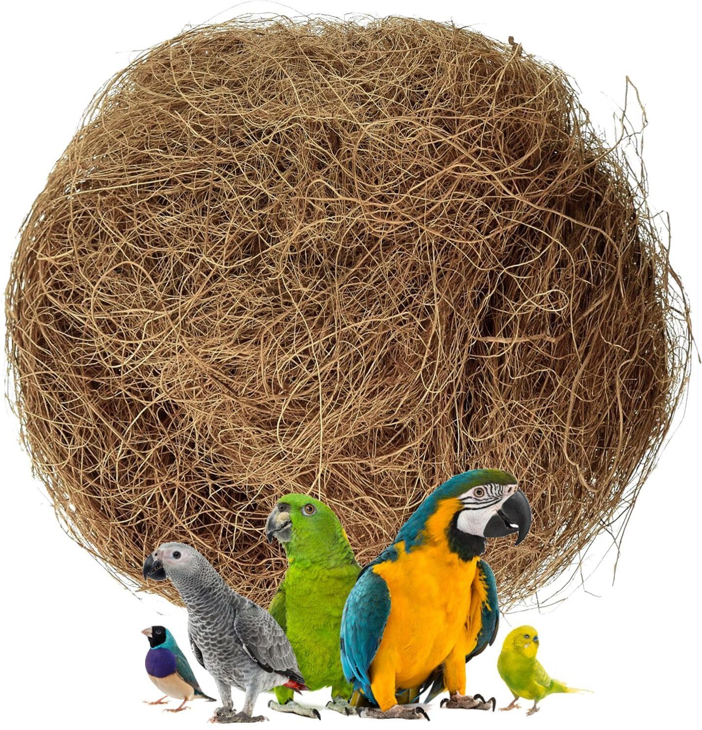 jainsons pet products Natural Coconut Fiber for Bird Nest, Nesting Material for Comfortable Bedding Bird House-picture-40