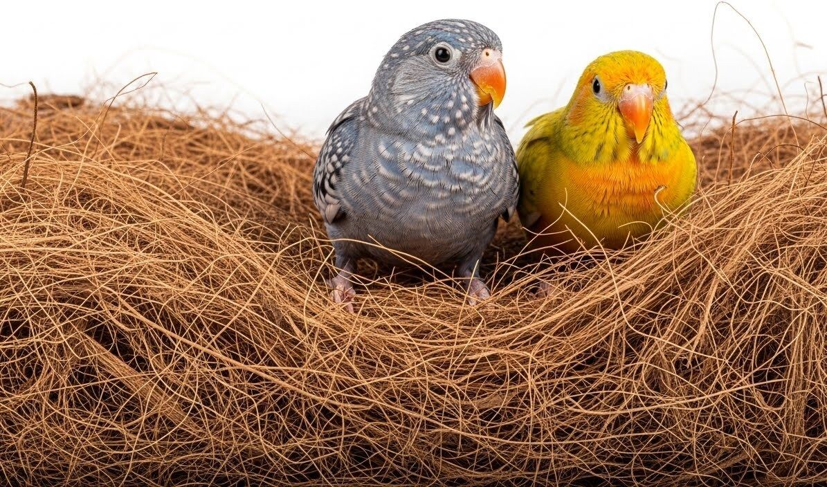 osho enterprise Soft coconut fiber for birds nest making and cage nesting use Bird House-picture-0