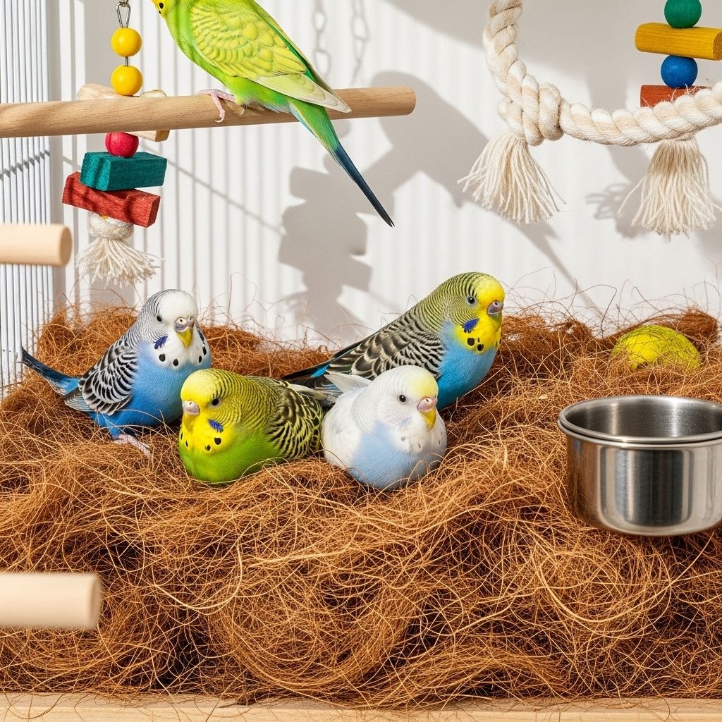 osho enterprise Dry coconut fiber for DIY bird nests and cage toys Bird House-picture-30