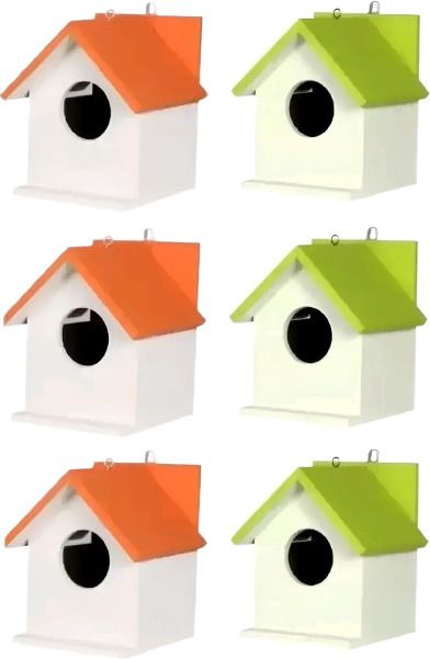 nov Novaris Enterprise Wooden Bird House For Hanging Balcony and Garden Pack of 6 Bird House-picture-26