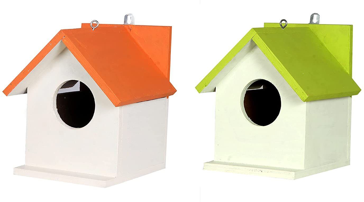 ganga enterprise Bird House Bird nest for sparrow and other birds Pack of 2 Nest Bird House-picture-21