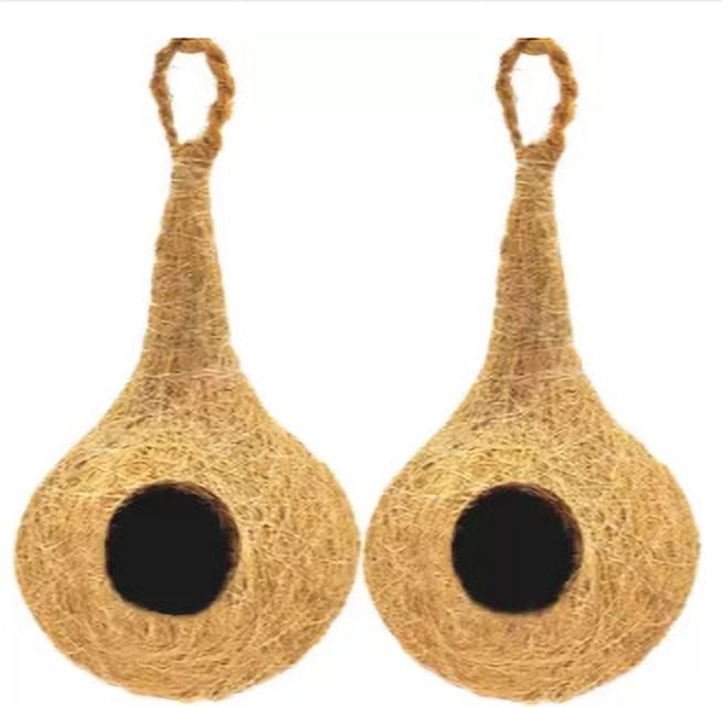 nipun overseas NATURAL BIRD NEST WITH HANGING HOOKS U CAN PLACE ANYWHERE Bird House Bird House-picture-29