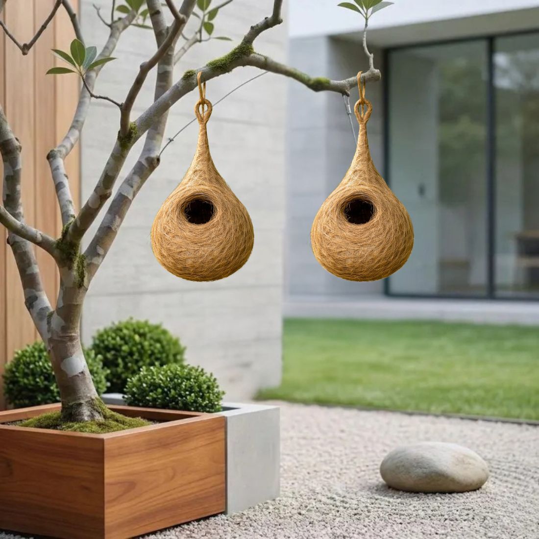 hallofeed Bird Nest Bird House (Hanging) Window Bird Feeder-picture-31