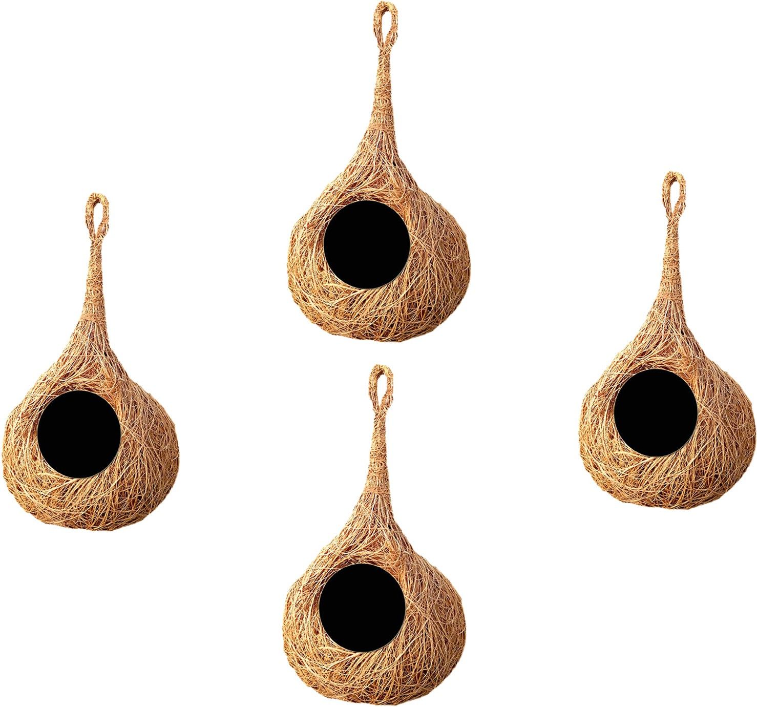 liveonce safest round organic bird nest pack of 4 Bird House-picture-17