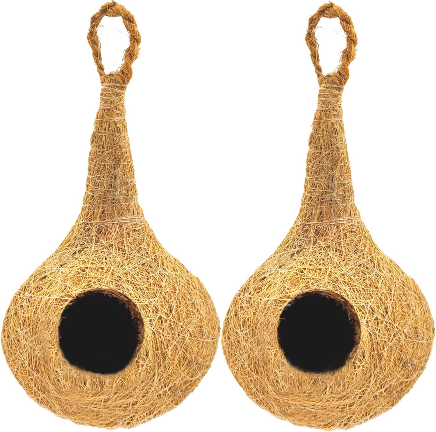 NATURAL BIRD NEST FOR ALL BIRDS AND SQUIRREL Bird House (pack of 2) Bird House
