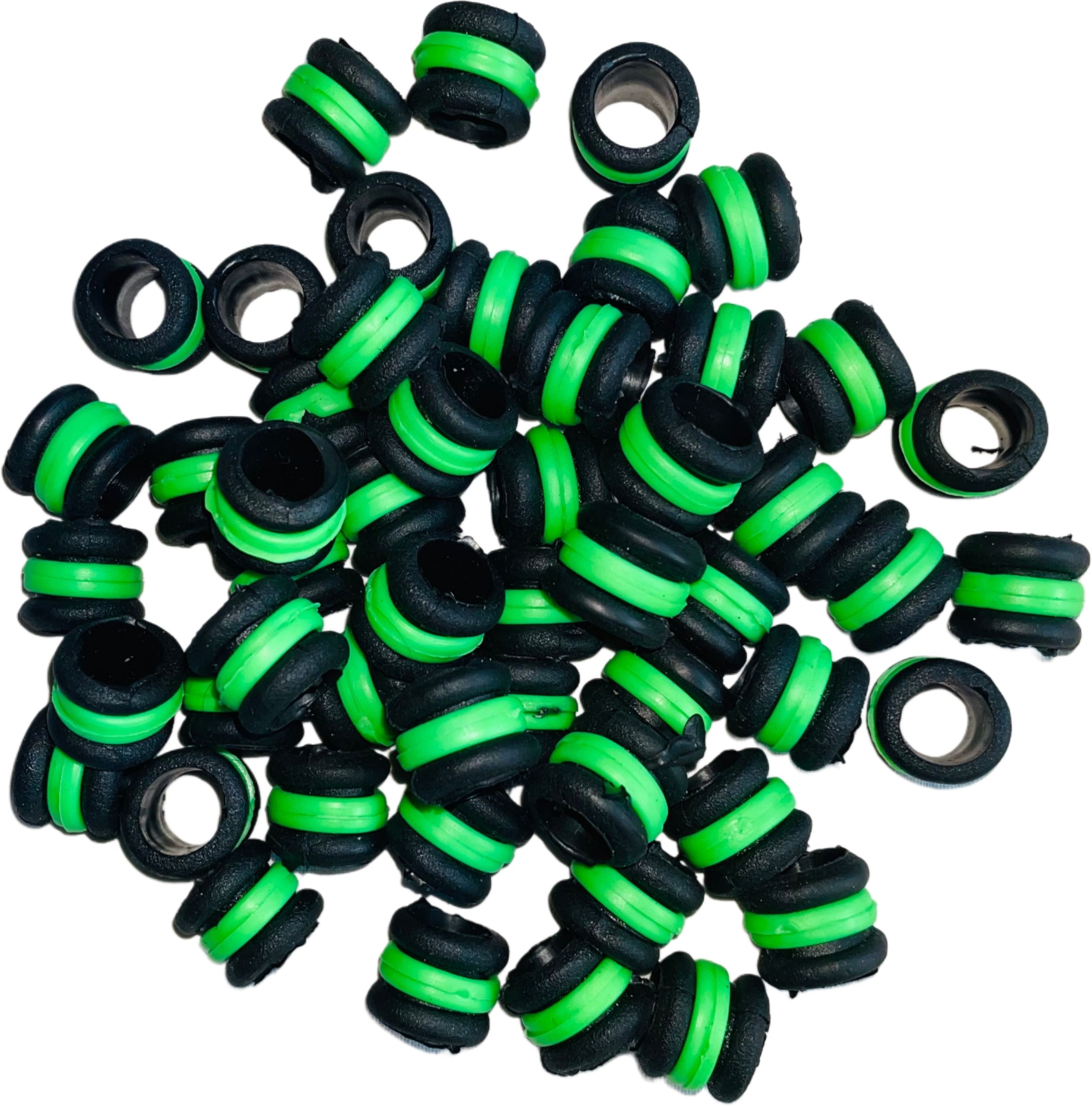 harry enterprises Black & Green New Design Rubber 20 pcs Pigeon Foot Ring Bird Shoulder Guard-picture-23