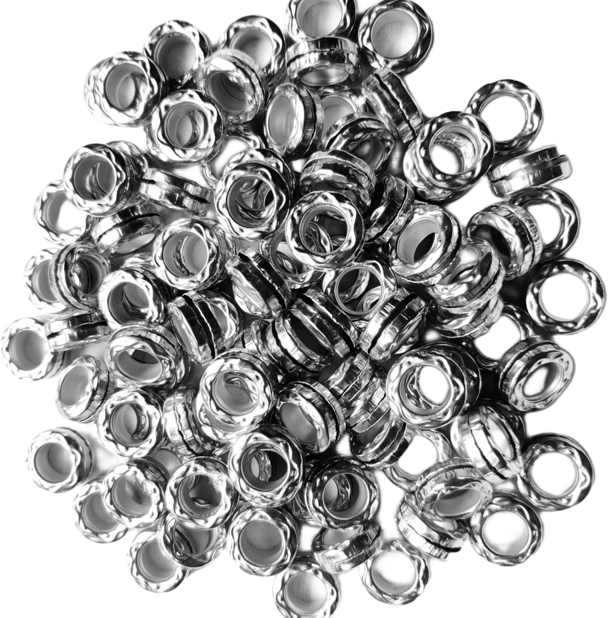 harry enterprises Silver Star 60 pcs Pigeon Foot Ring Bird Shoulder Guard-picture-15