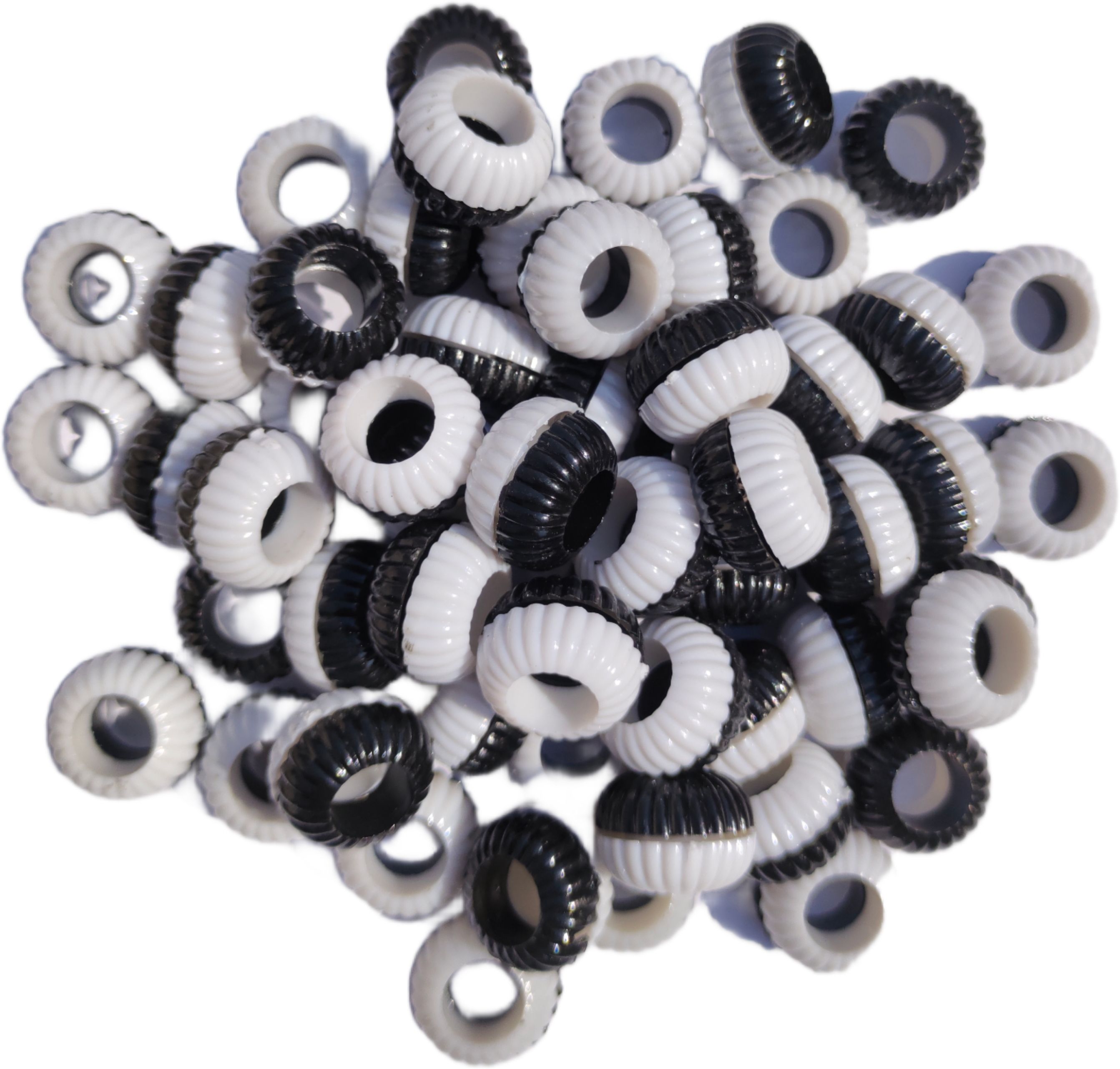 hitesh Pigeon foot ring Black & White 20 pcs Bird Shoulder Guard-picture-18