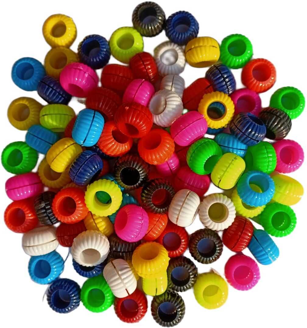 Pigeon Multicolour Plastic Sound Foot Ring Of 10 Pcs Bird Shoulder Guard