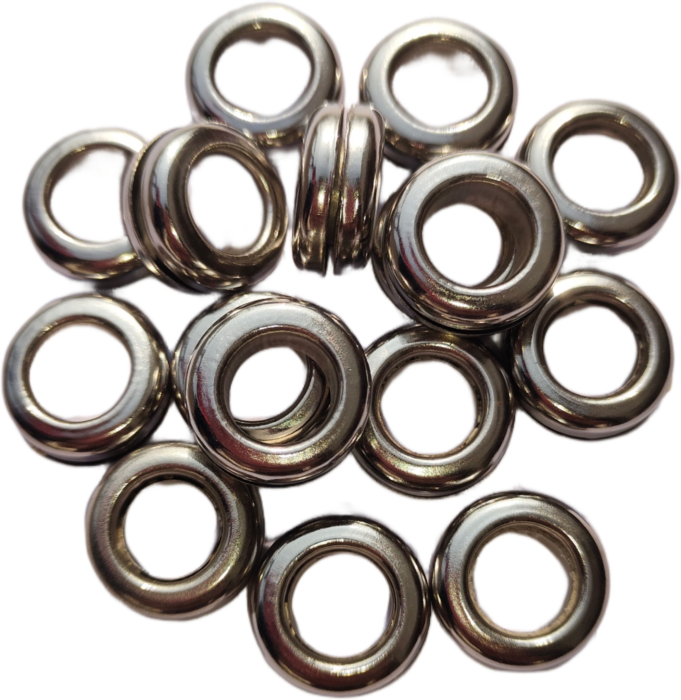 harry enterprises Pigeon foot ring silver round brass 20 pcs Bird Shoulder Guard-picture-27