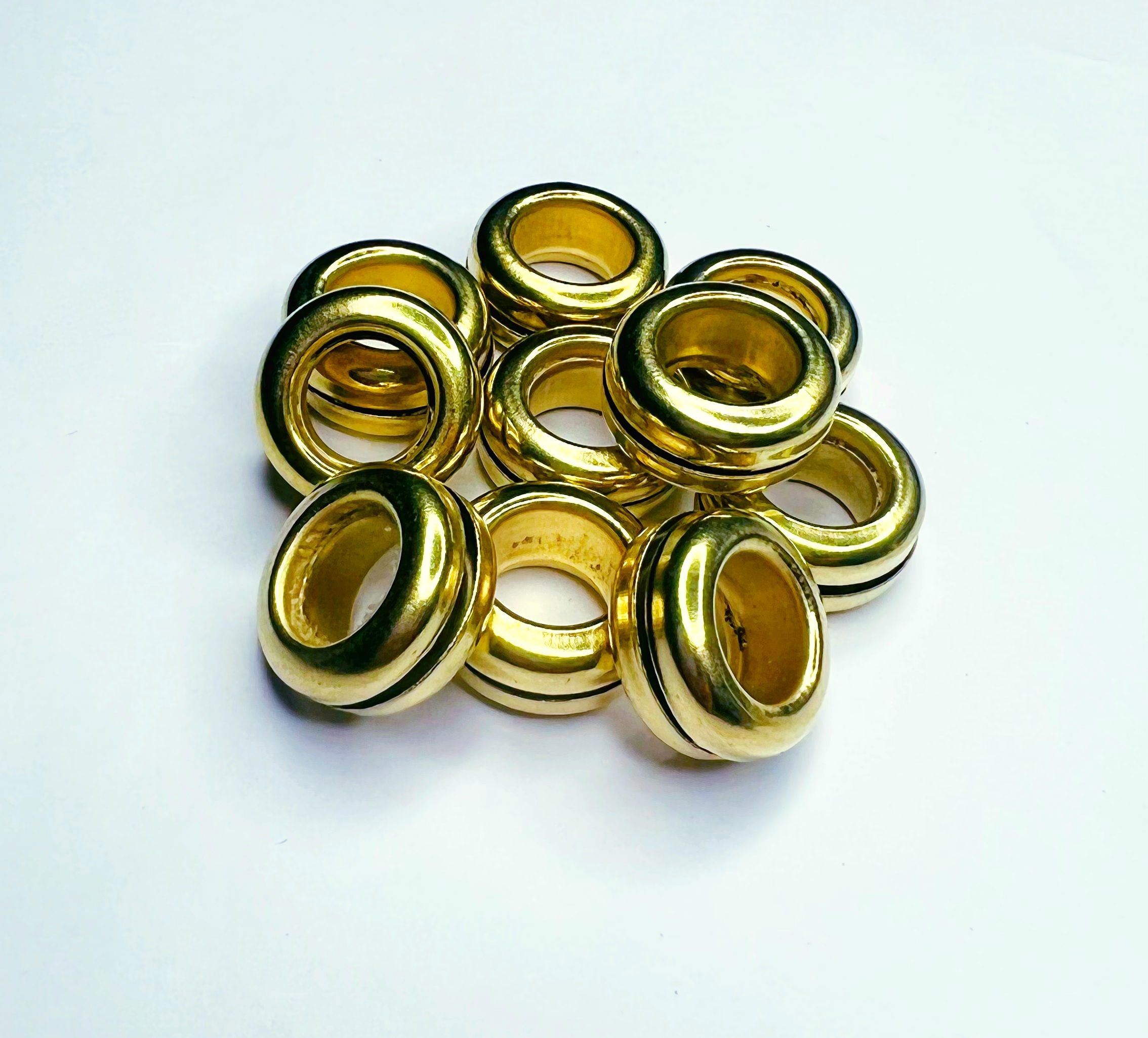 Pigeon Foot Ring Gold Brass 10 Pcs Bird Shoulder Guard