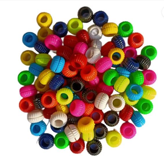 s.blaze 10 PCS SINGLE COLOUR PLASTIC RINGS Bird Shoulder Guard-picture-46