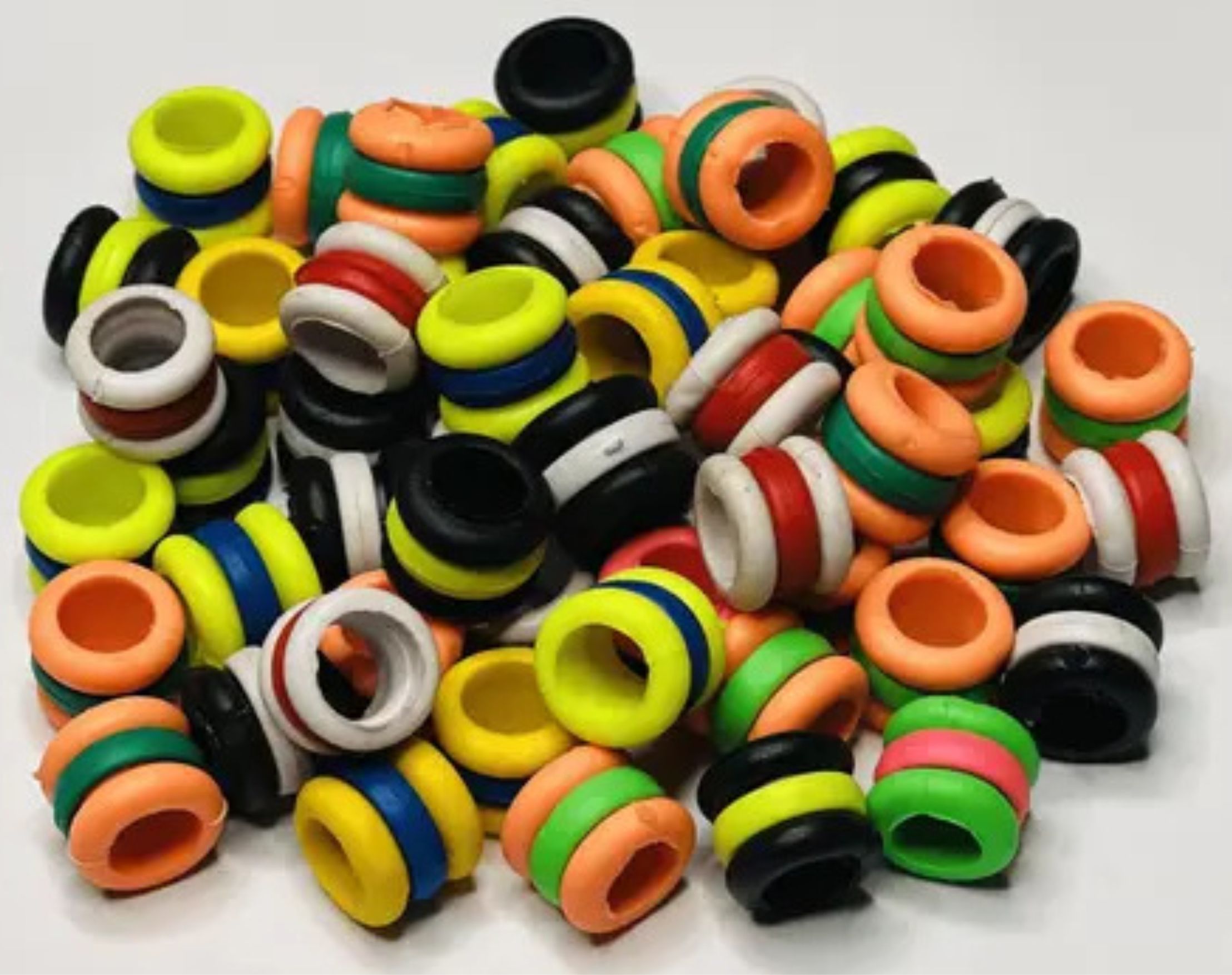 s.blaze 10 Pcs Stylish, Colourful, Rubber Pigeon Ring Bird Shoulder Guard-picture-21