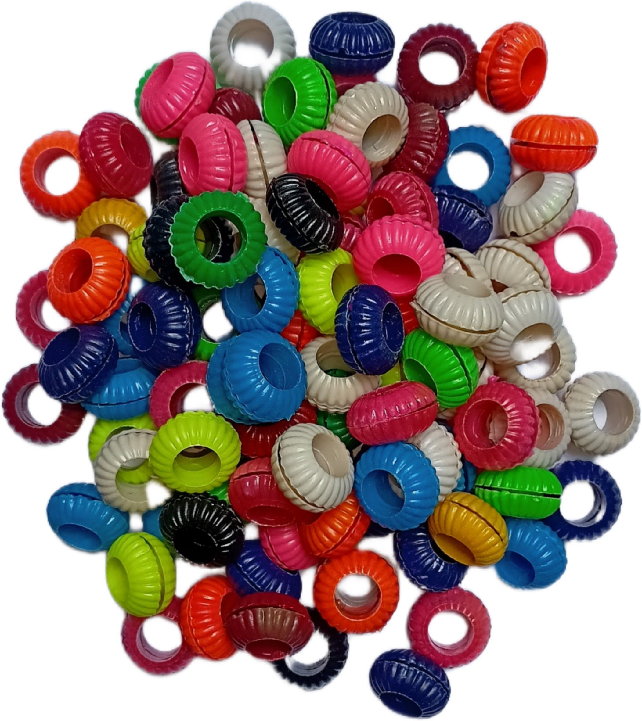 neha Pigeon Multicolour Plastic Sound Leg Ring Of 60 Pcs Bird Shoulder Guard-picture-32