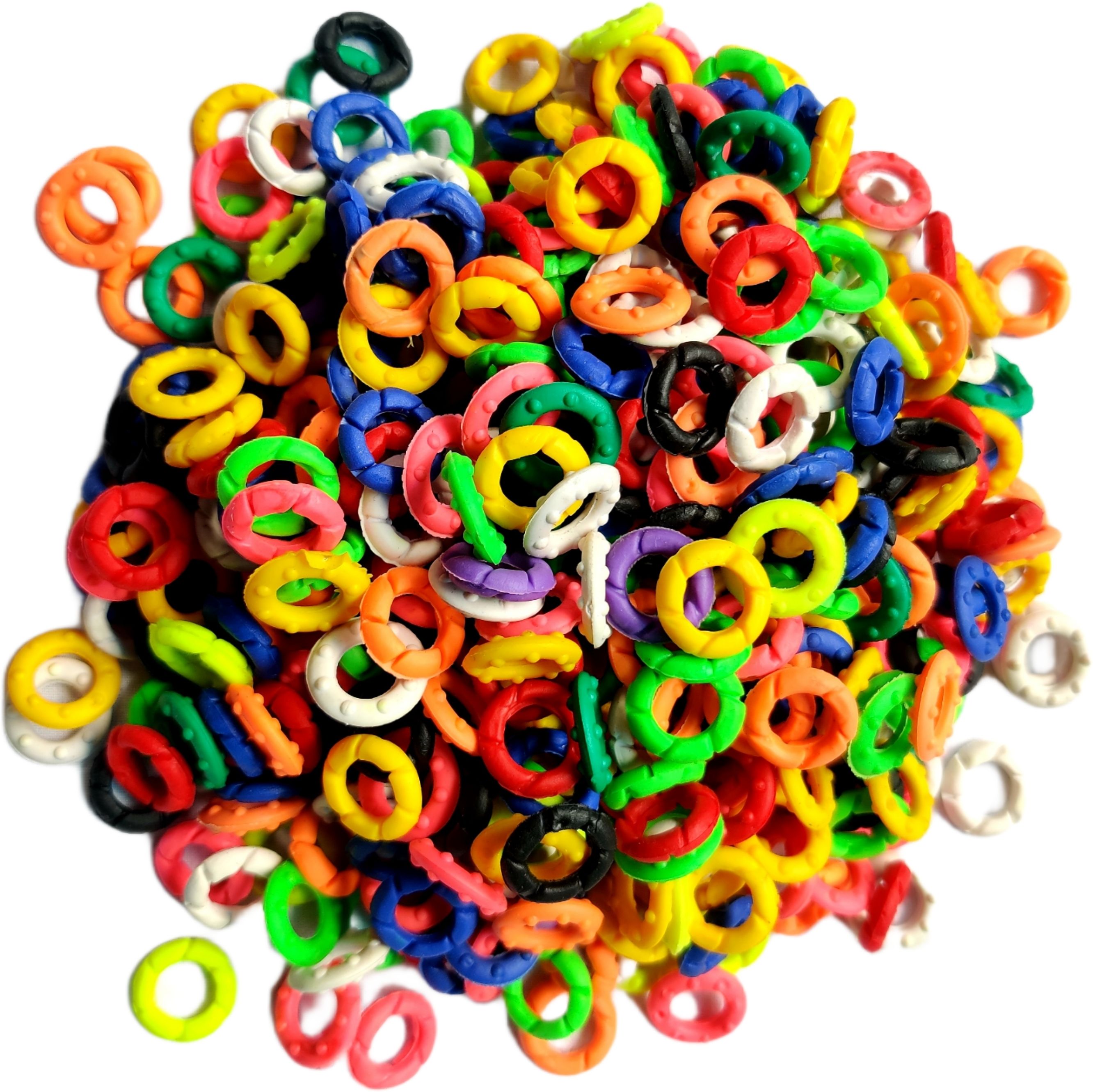 harry enterprises Multicolours Rubber 70 pcs Pigeon Foot Ring Bird Shoulder Guard-picture-14