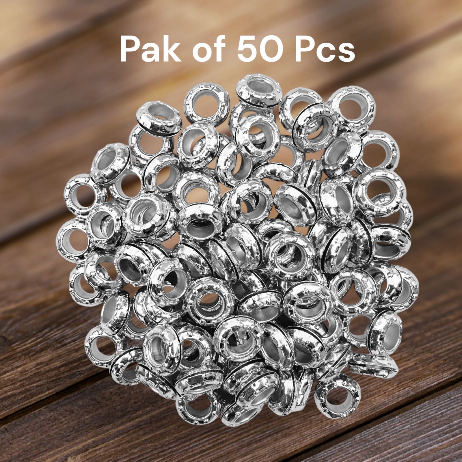 harry enterprises Metal Silver Small Star 50 pcs Pigeon Sound Foot Ring Bird Shoulder Guard-picture-32