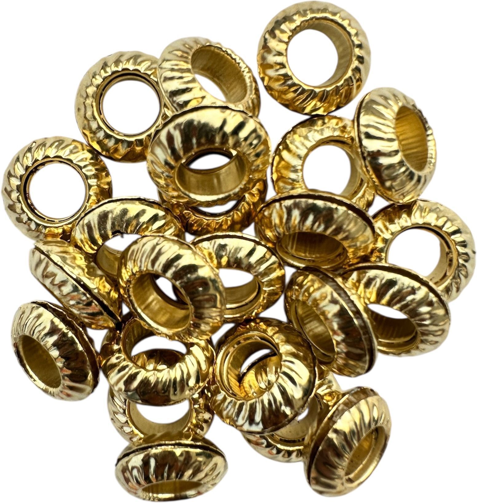 harry enterprises Metal Sound Foot Rings Leg bands for Pigeons Gold Cut Design Pack of 10 Pcs Bird Shoulder Guard-picture-11
