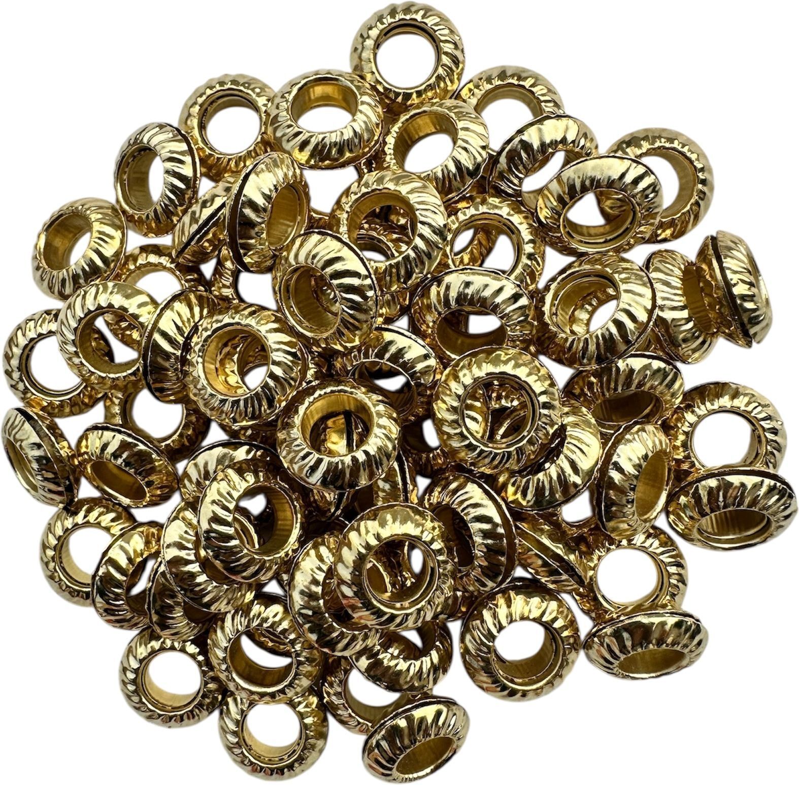 harry enterprises Metal Sound Foot Rings Leg bands for Pigeons Gold Cut Design Pack of 30 Pcs Bird Shoulder Guard-picture-13