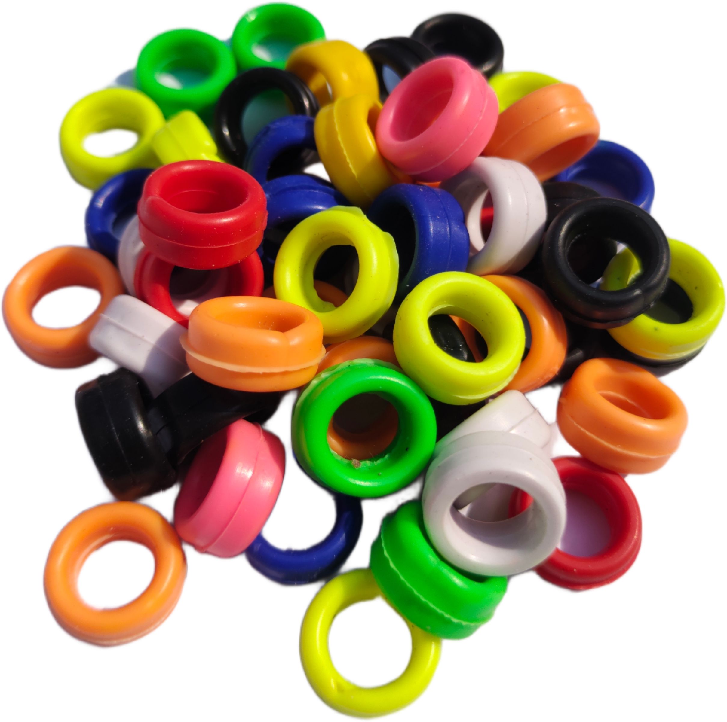 hitesh Pigeon foot hard rubber ring 30 pcs Bird Shoulder Guard-picture-40