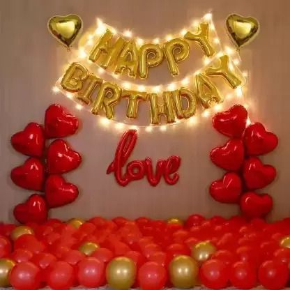 Printed Happy Birthday Decoration kit Combo - 61 Pcs for Birthday Decor-image-44