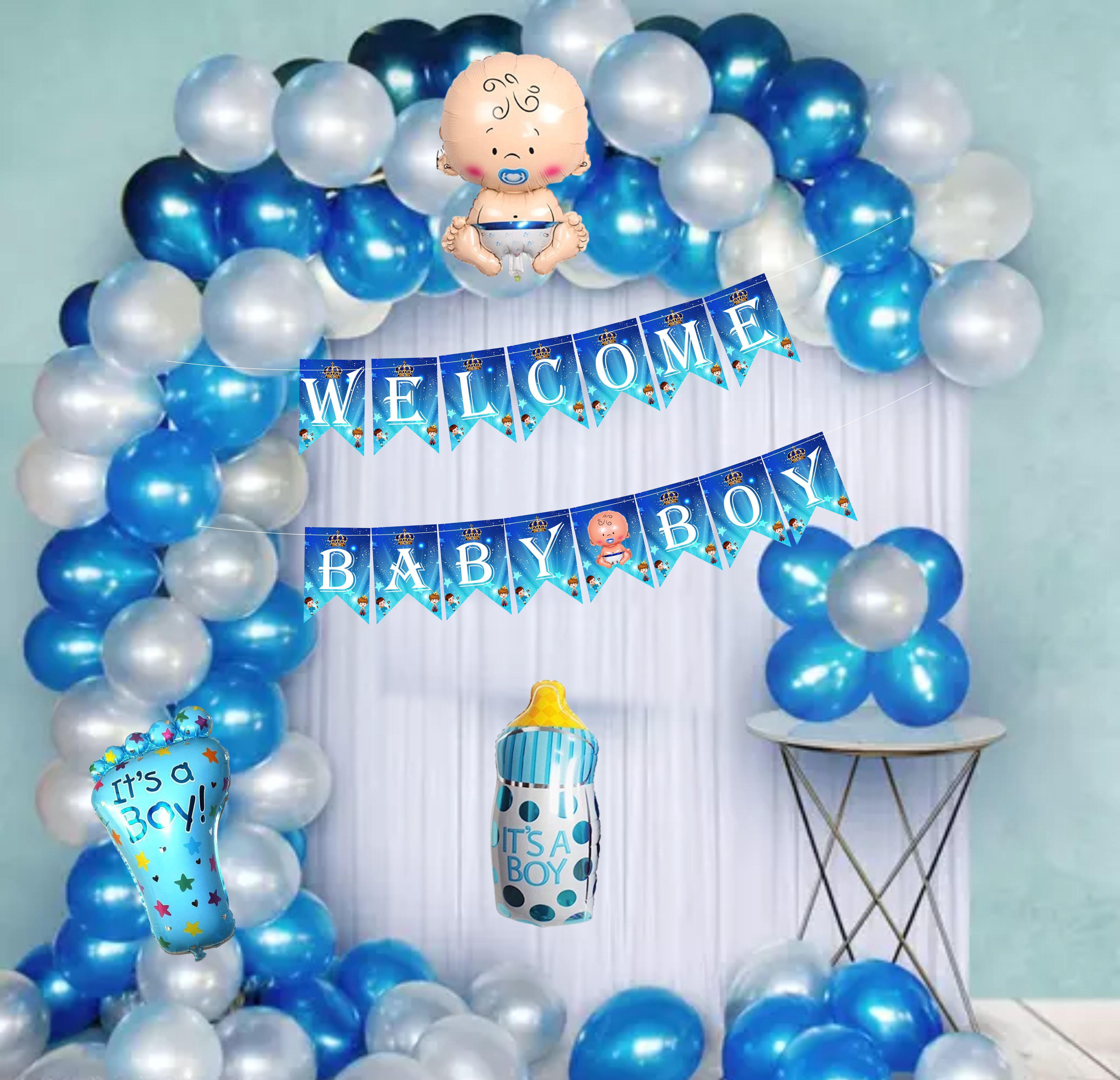 New Born Baby Welcome Decorations for Boys - Home Baby , Newborn Homecoming-image-24
