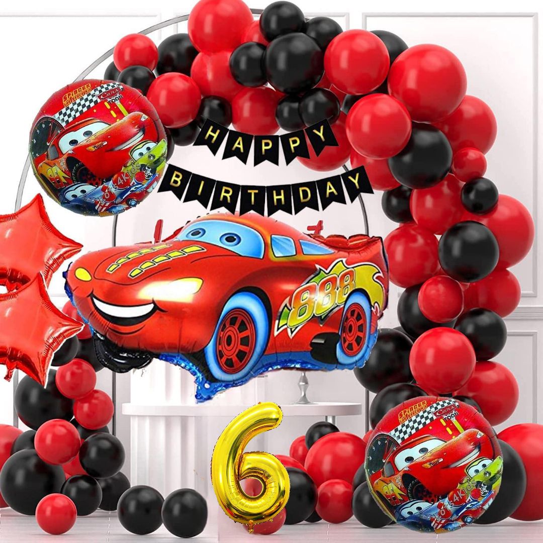 Happy Birthday Car Theme Decoration, It Will Makes Yours Prince Happyy...-image-45