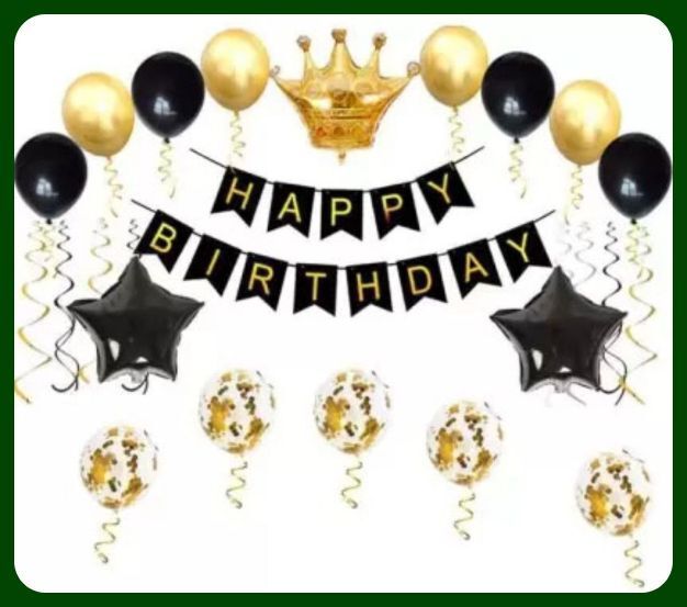 acril Birthday Party Decoration Combo Set For Celebration A773-picture-2