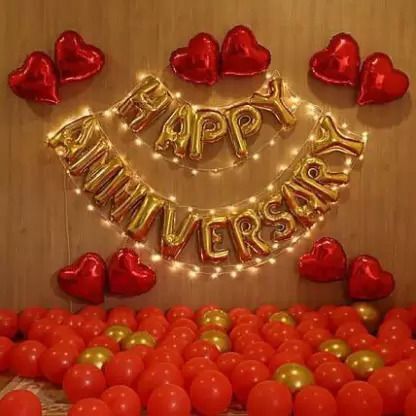 Anniversary Decoration kit Combo - 86 Pcs for Anniversary Decor-image-10