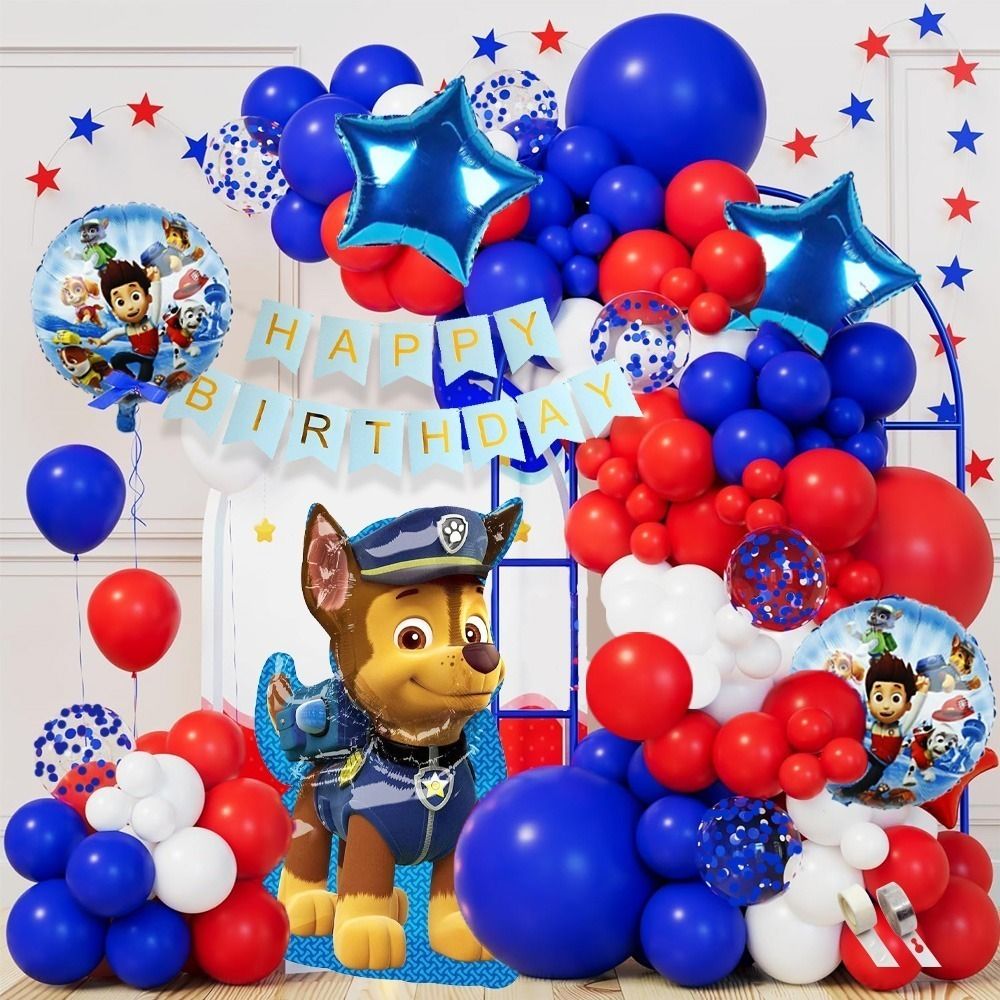 poptheparty Pop the Party Paw Patrol birthday theme decoration kit(Pack of 43)-picture-0