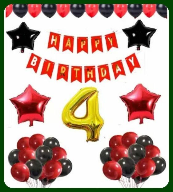 acril Birthday Party Decoration Combo Set For Celebration A397-picture-24