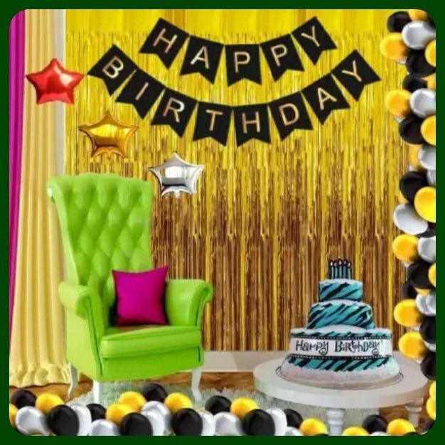 acril Birthday Party Decoration Combo Set For Celebration A839-picture-10