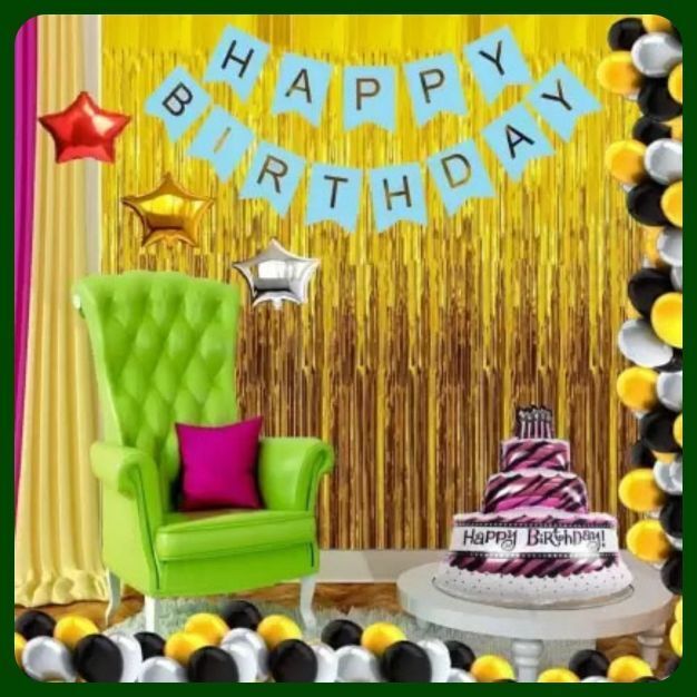 acril Birthday Party Decoration Combo Set For Celebration A149-picture-34