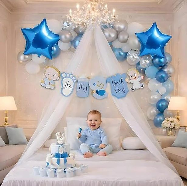 clickzone Half Birthday Decoration Kit for Baby Boy-picture-47
