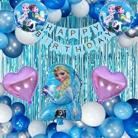 pbbs Frozen Theme Birthday Decoration for Girls 38Pcs Princess Elsa (fk-144)-picture-44