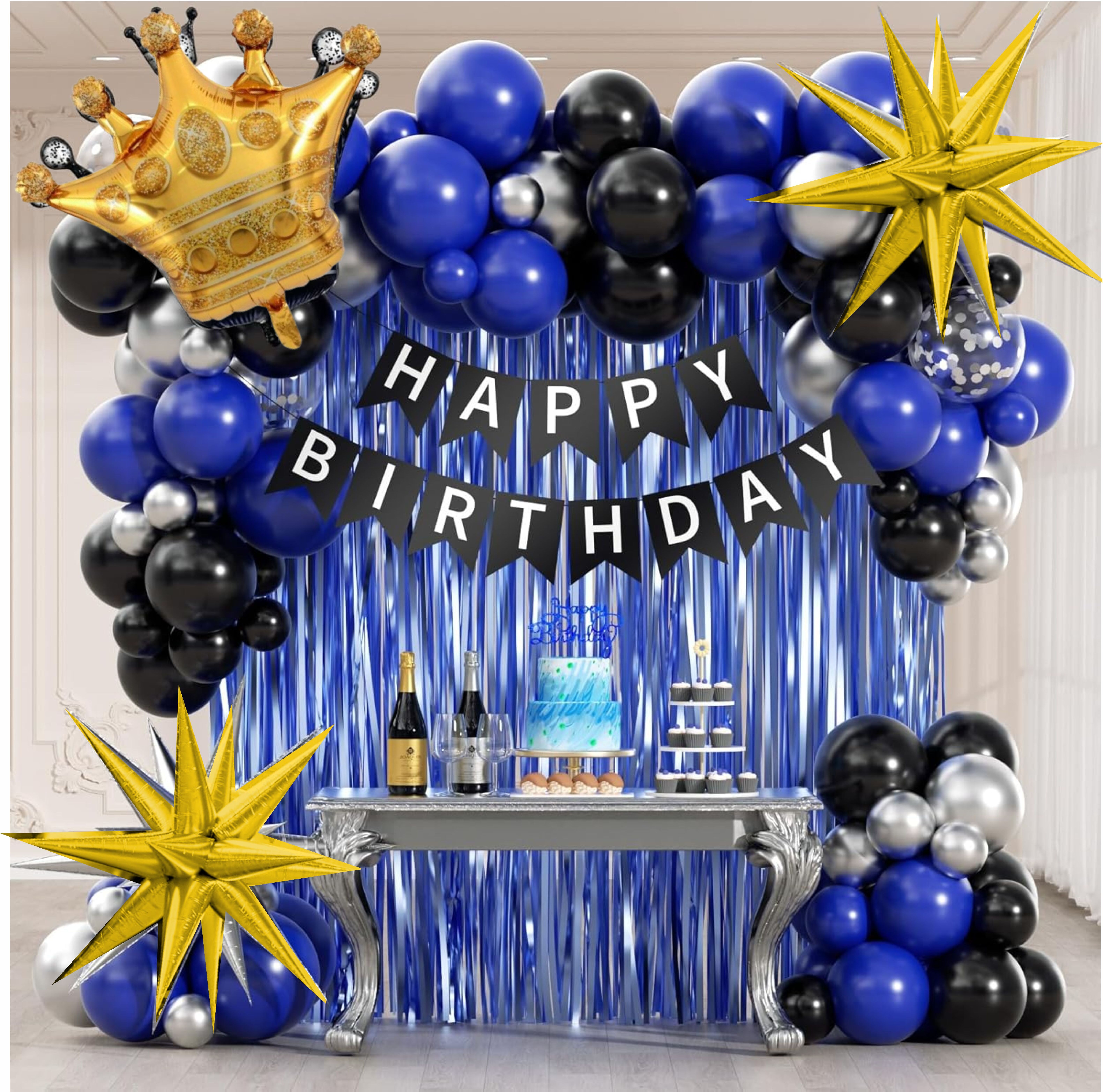 naveen Birthday Decorations for Men with Black Metallic-picture-4