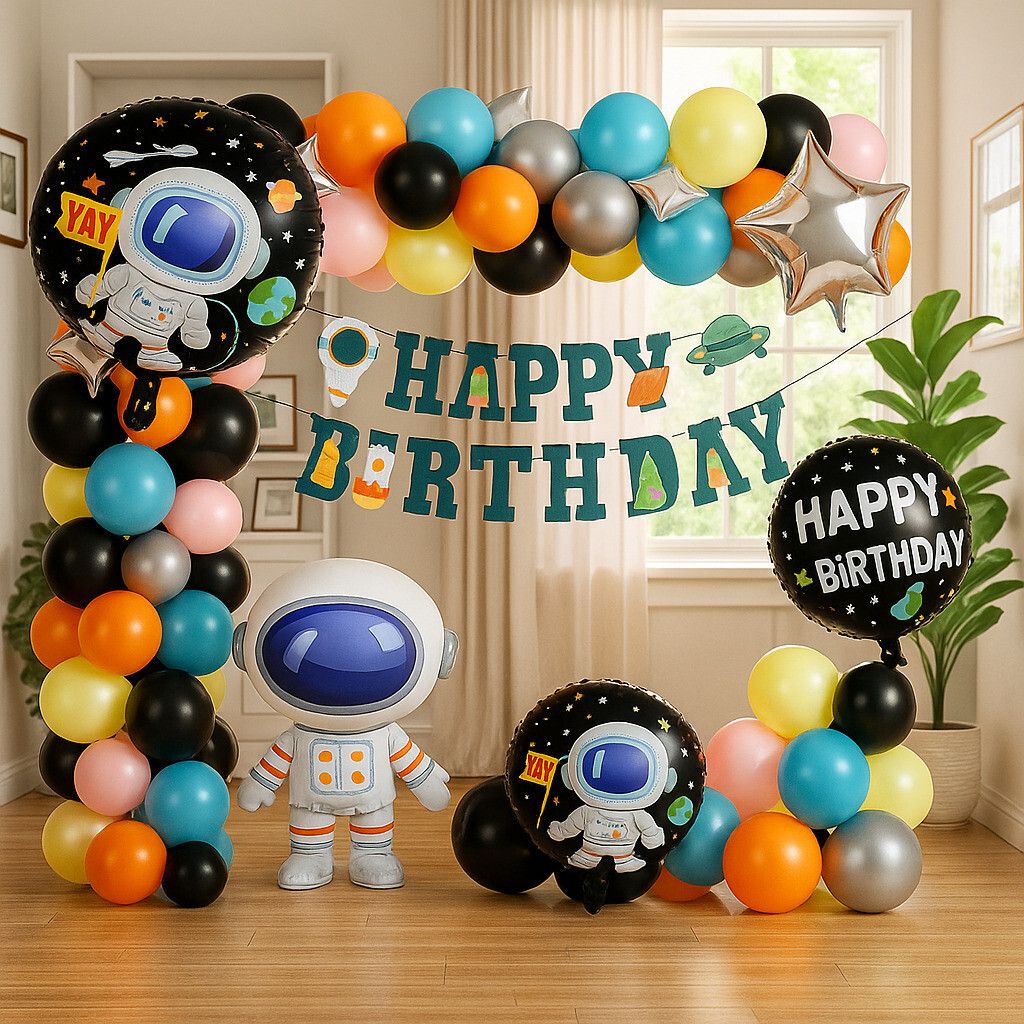 Space Theme Birthday Decoration-image-47